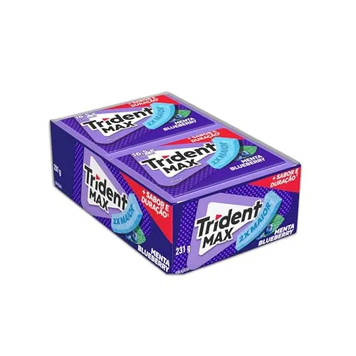 Chicle Trident Max Menta Blueberry