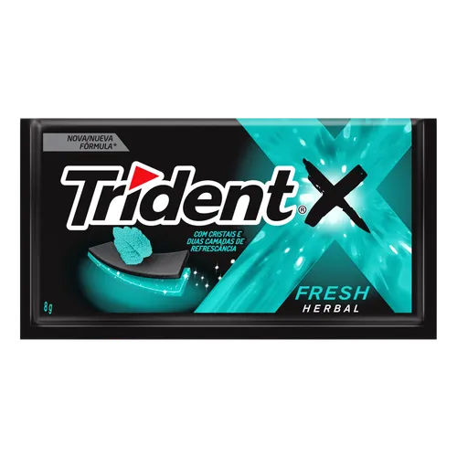 Chiclete Adams Trident Fresh Herbal