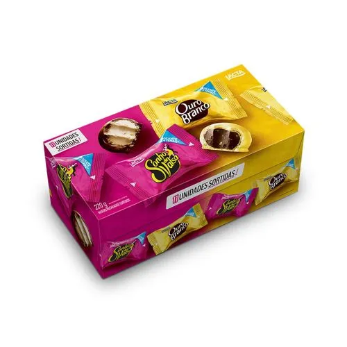 Bombom Lacta Sonho de Valsa+ouro Branco