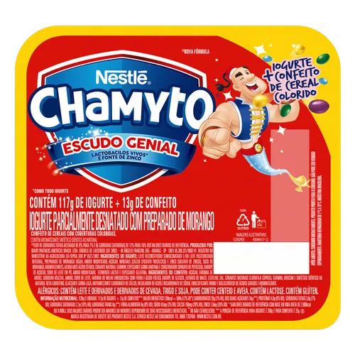 Iogurte Nestle Chamyto Morango com Cereal Colorido 130g