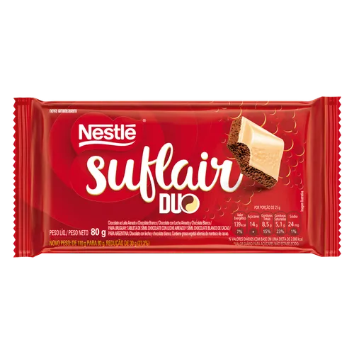 Chocolate Nestle Tablete Suflair Duo 80g