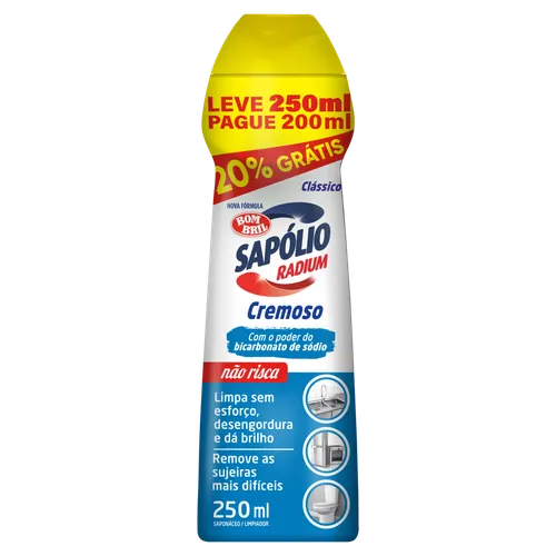 Sapolio Radium Cremoso 20% Átis 250ml
