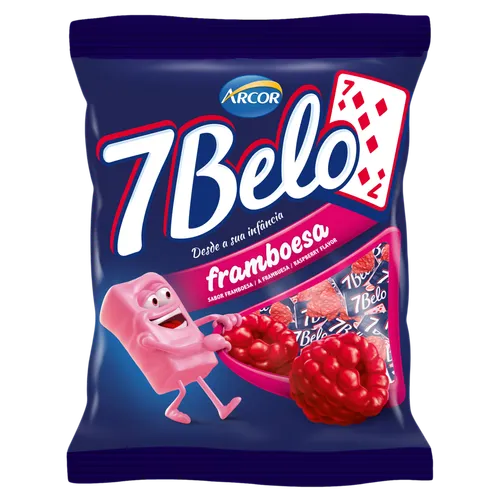 Bala Arcor 7 Belo Framboesa Unidade