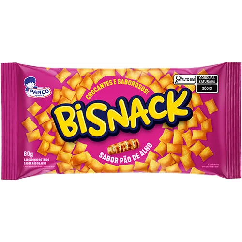 Panco Bisnack 80g Sabor Pão de Alho