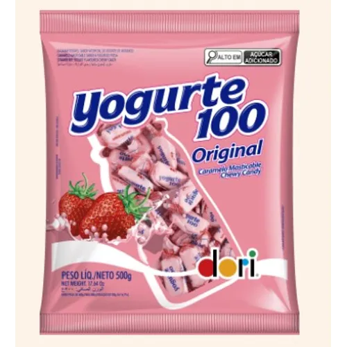 Bala Dori 500g Iogurte 100 Morango