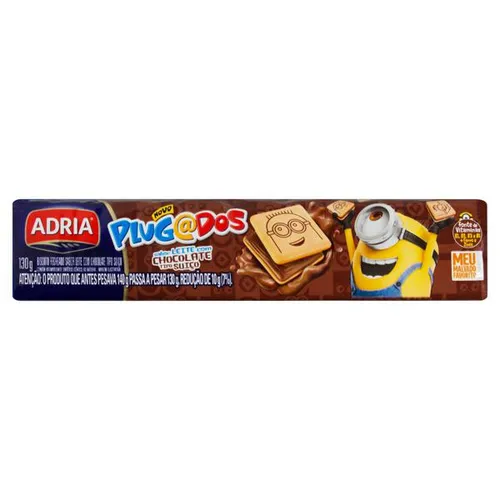 Biscoito Adria Rech Plugados Quad Chocolate