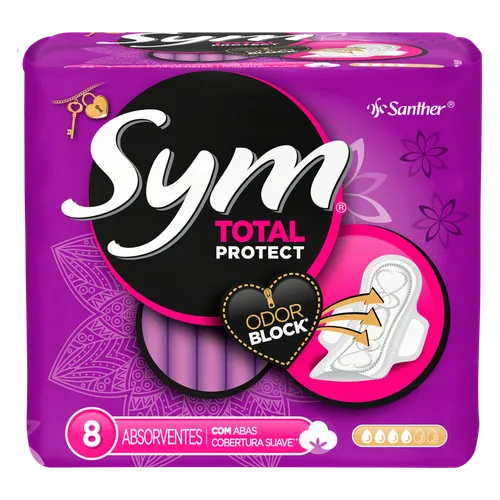 Absorvente Sym com Abas