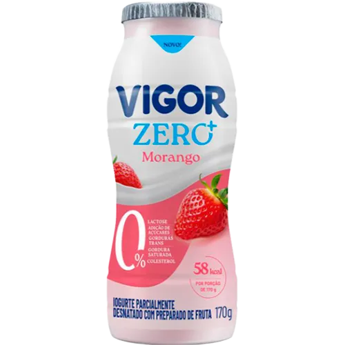 Iogurte Vigor Zero Morango 170g