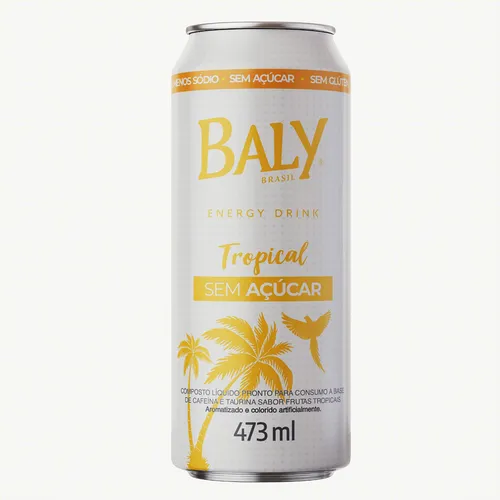Energético Baly 473ml Tropical Zero