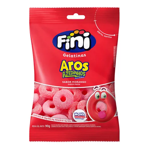 Gomas Gel 100g Aros Morango