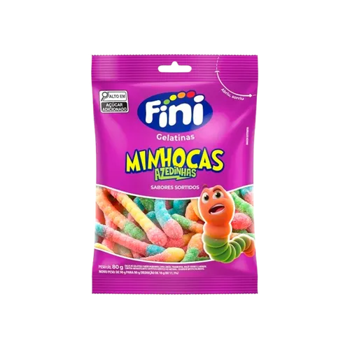 Gomas Gel Fini 100g Minhocas Cítricas